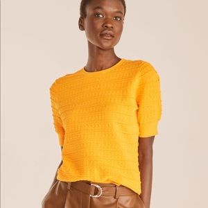 Rebecca Taylor orange women’s sweater, size M, NWT